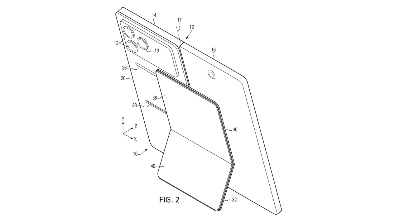 Новый патент Microsoft раскрывает дизайн отменённого складного смарфтона Surface Duo 3